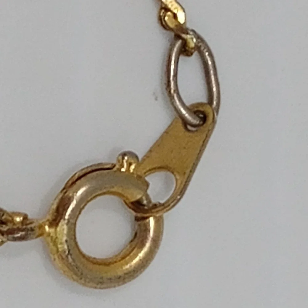 Vintage‎ Football Pendant Necklace JMF 1/20 Gold Filled